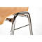 Schäfer Shop Select stapelstoel grijs, stapelbaar tot 10 stuks, bestand tegen desinfecterende middelen, met stoffen bekleding, B 430 x D 410 x H 450 mm, hout &amp; staal