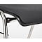 Schäfer Shop Select stapelstoel zwart-grijs, stapelbaar tot 10 stuks, bestand tegen desinfecterende middelen, met stoffen bekleding, B 430 x D 410 x H 450 mm, hout &amp; staal