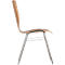 Schäfer Shop Select Stapelstuhl Natur, stapelbar bis 10 Stück, desinfektionsmittelbeständig, ohne Stoffpolster, B 430 x T 410 x H 450 mm, Holz & Stahl