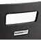 Schäfer Shop Select Stapelstuhl Schwarzgrau, stapelbar bis 10 Stück, desinfektionsmittelbeständig, ohne Stoffpolster, B 430 x T 410 x H 450 mm, Holz & Stahl