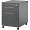 Schäfer Shop Select Start Off 126 verrijdbaar onderstel, uittrekbare materiaallade en hangmappen lade, afsluitbaar, B 432 x D 580 x H 595 mm, grafiet/grafiet