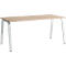 Schäfer Shop Select Start Off bureau, A-poot, rechthoekig, staal/hout, B 1600 x D 800 x H 735 mm, eiken decor