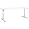 Schäfer Shop Select Start Off bureautafel, T-poot, rechthoekig, staal/hout, B 1800 x D 800 x H 735 mm, wit 