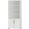 Schäfer Shop Select Start Off Combinatiekast hout, 6 OH, afsluitbaar, B 800 x D 420 x H 2240 mm, hout, lichtgrijs