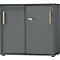 Schäfer Shop Select Start Off Hout schuifdeurkast, 2 OH, afsluitbaar, hout, B 800 x D 420 x H 788 mm, grafiet