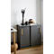 Schäfer Shop Select Start Off Hout schuifdeurkast, 2 OH, afsluitbaar, hout, B 800 x D 420 x H 788 mm, grafiet