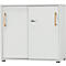 Schäfer Shop Select Start Off Hout schuifdeurkast, 2 OH, afsluitbaar, hout, B 800 x D 420 x H 788 mm, lichtgrijs