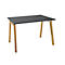Schäfer Shop Select Start Off Houtbureau, rechthoekig, A-poot, B 1200 x D 800 x H 735 mm, grafiet/houtlook 