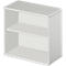 Schäfer Shop Select START UP opzet/bijzet boekenkast, 2 OH, 1 legbord, B 800 x D 420 x H 726 mm, lichtgrijs