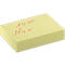 A stack of yellow sticky notes with red writing: 2:00 PM Max.
