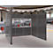 Schäfer Shop Select Système de cloisons d'insonorisation, en forme de U, 15 éléments, avec fenêtres, dimensions totales L 3000 x l 2000 x H 2500 mm, gris poussière RAL 7037
