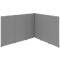 Schäfer Shop Select Système de cloisons d'insonorisation, forme angulaire, 2 cloisons acoustiques à 1 face, dimensions totales L 3630 x P 3130 x H 2500 mm, gris poussière RAL 7037