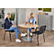 Schäfer Shop Select Table avec pied à disque, ø 1200 x H 617-817 mm, érable 