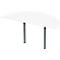 Schäfer Shop Select Table d'extension ERGOSTYLE, 1/2 cercle, blanc/anthracite