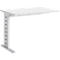Schäfer Shop Select Table d'extension Moxxo IQ, rectangulaire, pieds en C, l. 1000 x P 600 x H 735 mm, blanc