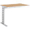 Schäfer Shop Select Table d'extension Moxxo IQ, rectangulaire, pieds en C, l. 1000 x P 600 x H 735 mm, coloris hêtre