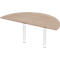 Schäfer Shop Select Table d'extension PLANOVA ERGOSTYLE, 1/2 cercle, décor chêne/blanc