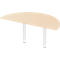 Schäfer Shop Select Table d'extension PLANOVA ERGOSTYLE, 1/2 cercle, décor érable/blanc