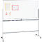 Schäfer Shop Select Tableau blanc mobile, avec tableau pivotant, avec 4 roues directionnelles, 900 x 1800 mm