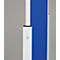 Schäfer Shop Select Tablero de moderación SH MT 121, móvil, utilizable por ambos lados, An 1200 x Al 1500 mm, fieltro, aluminio & metal, azul-blanco