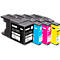 Schäfer Shop Select Tintenpatronen-Multipack, ersetzt Brother LC-1280XLVALBP, 4er-Pack, schwarz & farbig