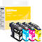 Schäfer Shop Select Tintenpatronen-Multipack, ersetzt Brother LC-223VAL, 4er-Pack, schwarz & farbig