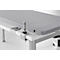 Schäfer Shop Select Tischtrennwand, Materialstärke 30 mm, B 2000 x H 387 mm, 100 % Post-Consumer-Recyclingpolyester, hellgrau