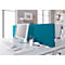 Schäfer Shop Select Tischtrennwand, Materialstärke 30 mm, B 2000 x H 387 mm, 100 % Post-Consumer-Recyclingpolyester, petrol