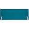 Schäfer Shop Select Tischtrennwand, Materialstärke 30 mm, B 2000 x H 600 mm, 100 % Post-Consumer-Recyclingpolyester, petrol