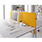 Schäfer Shop Select Tischtrennwand, Materialstärke 30 mm, B 800 x H 387 mm, 100 % Post-Consumer-Recyclingpolyester, gelb