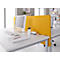 Schäfer Shop Select Tischtrennwand, Materialstärke 30 mm, B 800 x H 387 mm, 100 % Post-Consumer-Recyclingpolyester, gelb