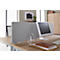 Schäfer Shop Select Tischtrennwand, Materialstärke 30 mm, B 800 x H 387 mm, 100 % Post-Consumer-Recyclingpolyester, hellgrau