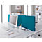 Schäfer Shop Select Tischtrennwand, Materialstärke 30 mm, B 800 x H 387 mm, 100 % Post-Consumer-Recyclingpolyester, petrol