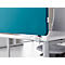 Schäfer Shop Select Tischtrennwand, Materialstärke 30 mm, B 800 x H 387 mm, 100 % Post-Consumer-Recyclingpolyester, petrol
