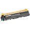 Black and yellow toner cartridge. On the side a blue element with the letter C.