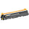 A yellow and black toner cartridge, with small warning symbols.