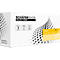 White box printed with Schäfershop, 3 years warranty, 100% compatible and Made in EU. Yellow label.