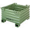 Schäfer Shop Select transport- en stapelcontainer, met vorkkokers, B 1200 x D 1150 x H 685 mm, reseda groen RAL 6011, tot 2000 kg