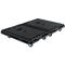 Schäfer Shop Select Transportroller, B 600 × T 405 × H 135 mm, verkettbar, bis zu 200 kg, Tragegriff, Lenkrollen, Kunststoff