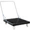 Schäfer Shop Select Transportroller BASICline, bis 500 kg, klappbarer Schiebebügel, L 815 x B 724 x H 192 mm, Recycling-HDPE, schwarz