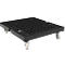 Schäfer Shop Select Transportroller BASICline, bis 500 kg, ohne Schiebebügel, L 815 x B 724 x H 192 mm, Recycling-HDPE, schwarz