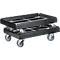 Schäfer Shop Select Transportroller BASICline, Recycling-Kunststoff, 4 TPE-Lenkrollen, Ladefläche L 610 x B 410 mm, bis 300 kg