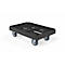 Schäfer Shop Select Transportroller BASICline, Recycling-Kunststoff, 4 TPE-Lenkrollen, Ladefläche L 610 x B 410 mm, bis 300 kg