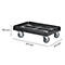 Schäfer Shop Select Transportroller BASICline, Recycling-Kunststoff, 4 TPE-Lenkrollen, Ladefläche L 610 x B 410 mm, bis 300 kg