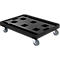 Schäfer Shop Select Transportroller BASICline, Recycling-Kunststoff, je 2 TPE-Lenk- und Bockrollen, Ladefläche L 610 x B 814 mm, bis 300 kg