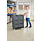 Schäfer Shop Select Transportroller BASICline, Recycling-Kunststoff, je 2 TPE-Lenk- und Bockrollen, Ladefläche L 610 x B 814 mm, bis 300 kg