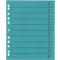 Schäfer Shop Select Trennblätter, mit Taben, DIN A4- Format, Linienaufdruck, Universallochung, 100 Stück, blau