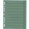 Schäfer Shop Select Trennblätter, mit Taben, DIN A4- Format, Linienaufdruck, Universallochung, 100 Stück, grün