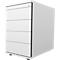 Schäfer Shop Select Vast ladeblok 13333, 1 materiaallade, afsluitbaar, 3 schuifladen, B 428 x D 800 x H 740 mm, lichtgrijs