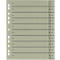 Schäfer Shop Select verdelers, met tabbladen, DIN A4 formaat, lijnopdruk, universele perforatie, 100 stuks, grijs